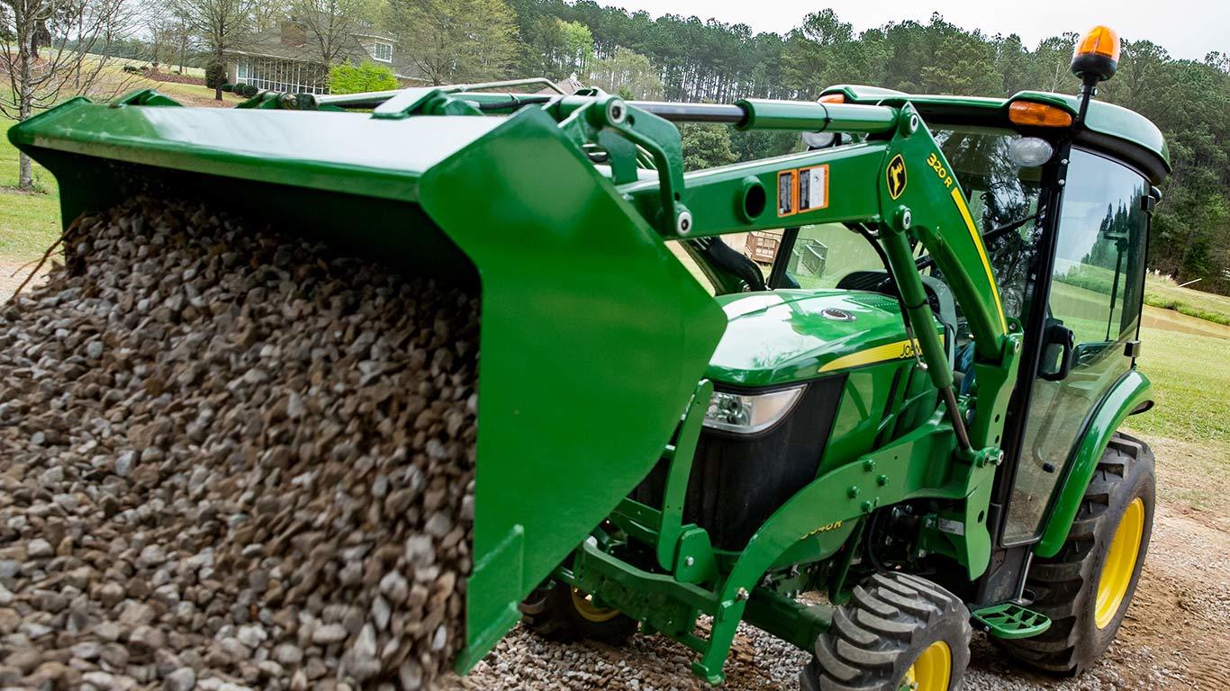 John Deere 320R Compact Tractor Front End Loader