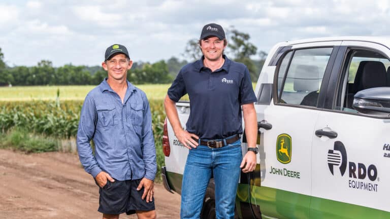 Neil Schimke & salesman - RDO Equipment