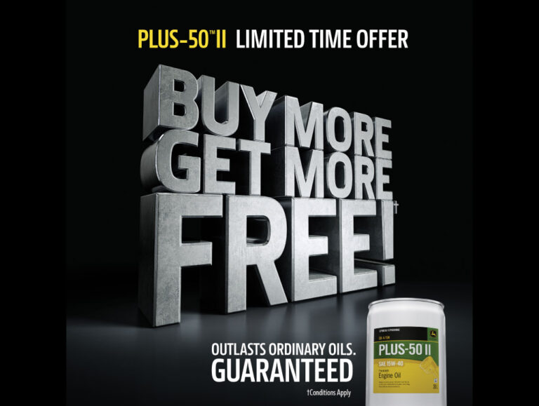 John Deere Plus-50™ II Lubricants Offer