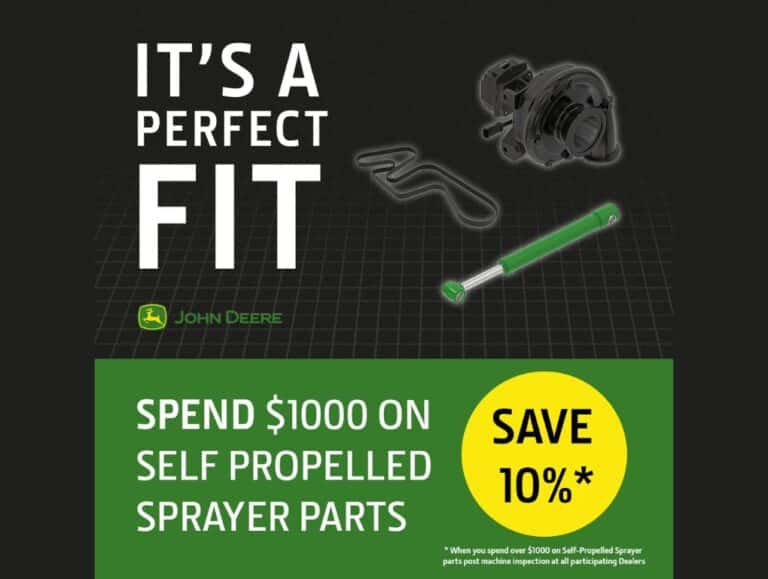 10% Off Self-Propelled Sprayer Parts Offer