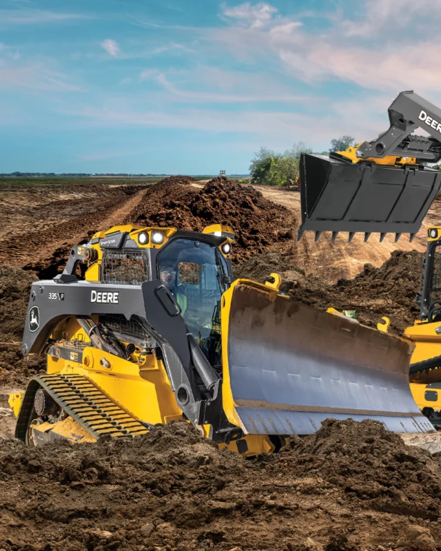 The John Deere 333 P-Tier & 335 P-Tier are built to handle Australia’s toughest terrain. From forestry guarding to smarter hydraulics, these machines don’t just work hard, they work smart.

🔥 Highlights:
✅ More horsepower
✅ PCLS hydraulics
✅ Sealed cab & better visibility
✅ Bigger tanks = longer days
✅ Ready for vegetation management

📍Available now at RDO Equipment Australia.

#JohnDeere #RDOequipmentAU #BuiltForAustralia #333PTier #335PTier #CompactTrackLoader #ForestryReady #CivilConstruction #MachineMonday