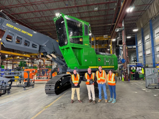 We don't just say customers for life. We truly mean it.

Earlier this year, our customer Sunchip Group travelled to Langley, Vancouver Canada, to visit the John Deere Specialty Products facility as part of John Deere's Gold Key program.

There is something genuinely special about watching a 3156G roll off the production line, knowing its journey will soon continue in the forests of Queensland. It is a powerful reminder of the partnerships, trust and people behind every machine.

Thank you to Sunchip Group for your continued support. We are proud to support your operation and be part of your journey.