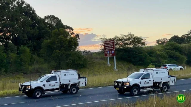 Friday wrap-up with the crew 😀

A big thank you to our Maclean Field Service Technician, Trent Collett, for saying g’day with this great shot.
It shows Trent and Travis, two fellow Field Service Techs at Maclean, cruising down the highway together after a solid day on the tools.

Nothing better than the open road and a job well done.