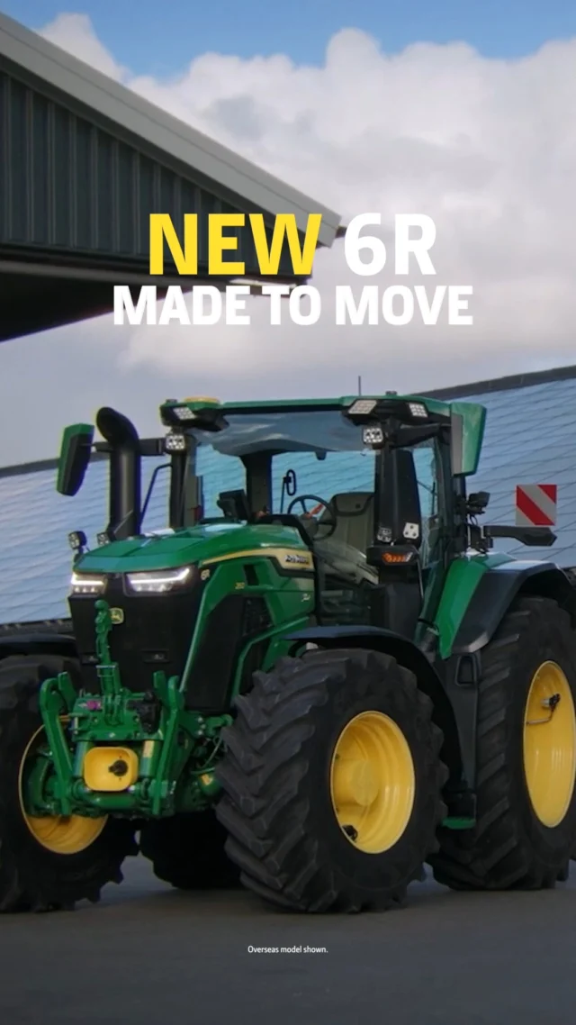 Big performance. Smart technology. The new John Deere 6R has arrived.
