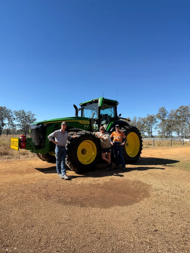 Another strong addition to the fleet for Wallis Ag Services at Mondure.

Recently delivered by Angus and the RDO Equipment Gympie team, this new John Deere 8R 310 has been handed over to Geoff Wallis and will join an impressive fleet that already includes an 8R 280, 8235R and 7280R. The machine will support Wallis Ag Services' broadacre farming operation at Mondure, while also taking on contracting work across the South Burnett region.

Thank you to Geoff for his continued support and trust in RDO Equipment. We look forward to seeing the new 8R 310 hard at work.